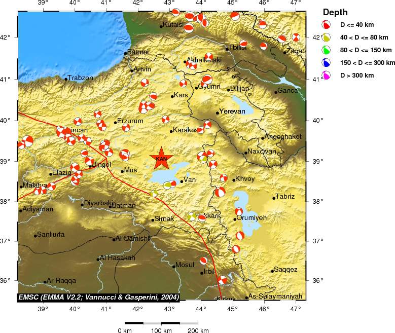 Regional moment Tensor