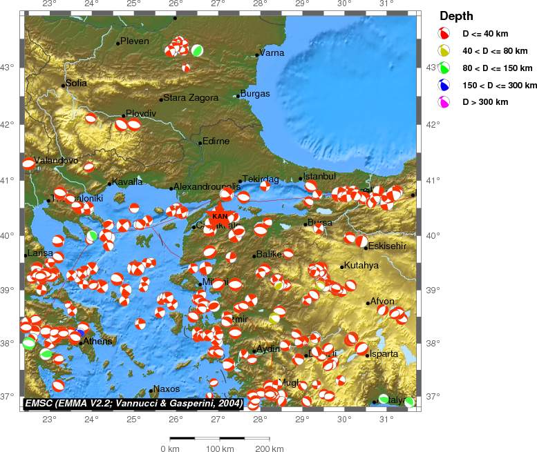 Regional moment Tensor