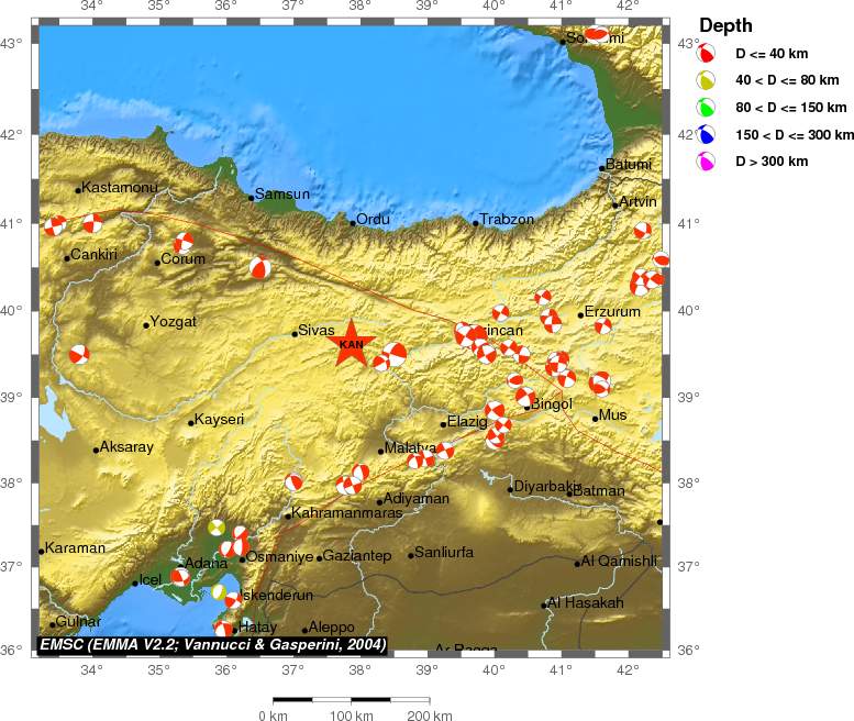 Regional moment Tensor