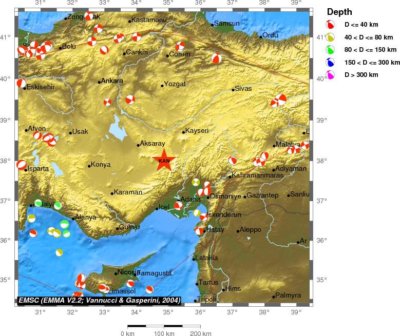 Regional moment Tensor