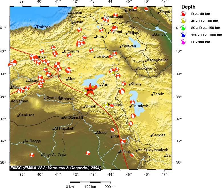 Regional moment Tensor