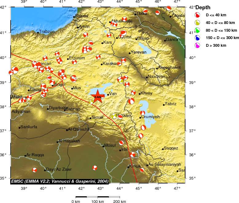 Regional moment Tensor