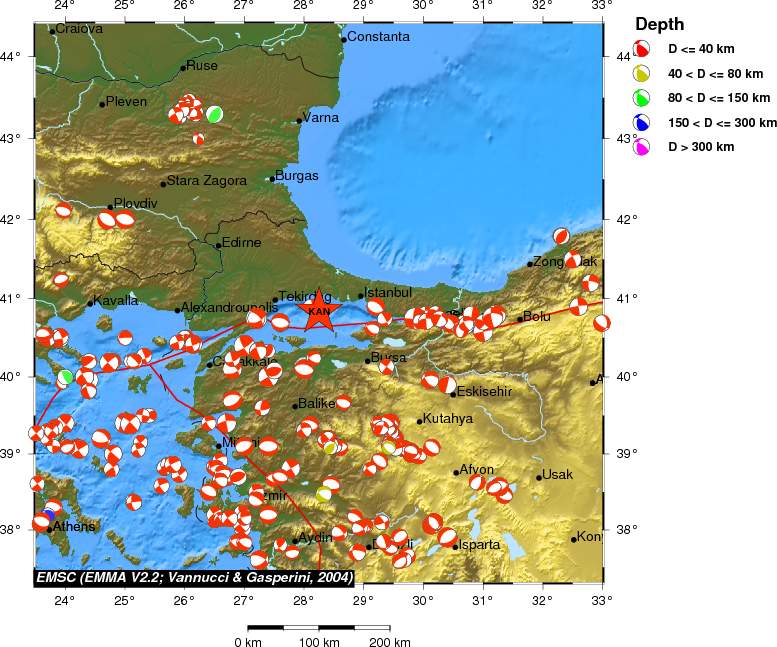 Regional moment Tensor