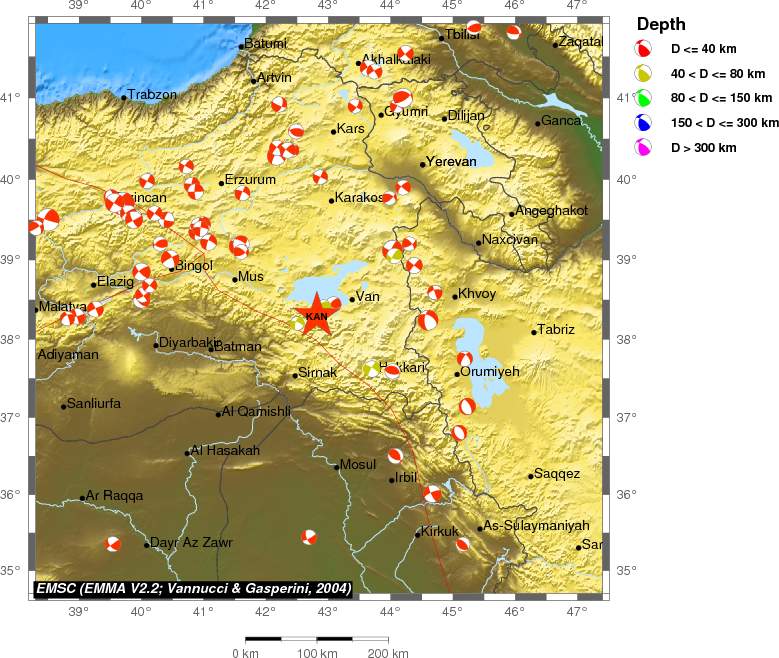 Regional moment Tensor