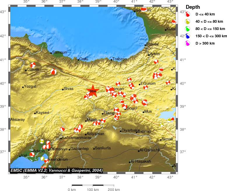 Regional moment Tensor