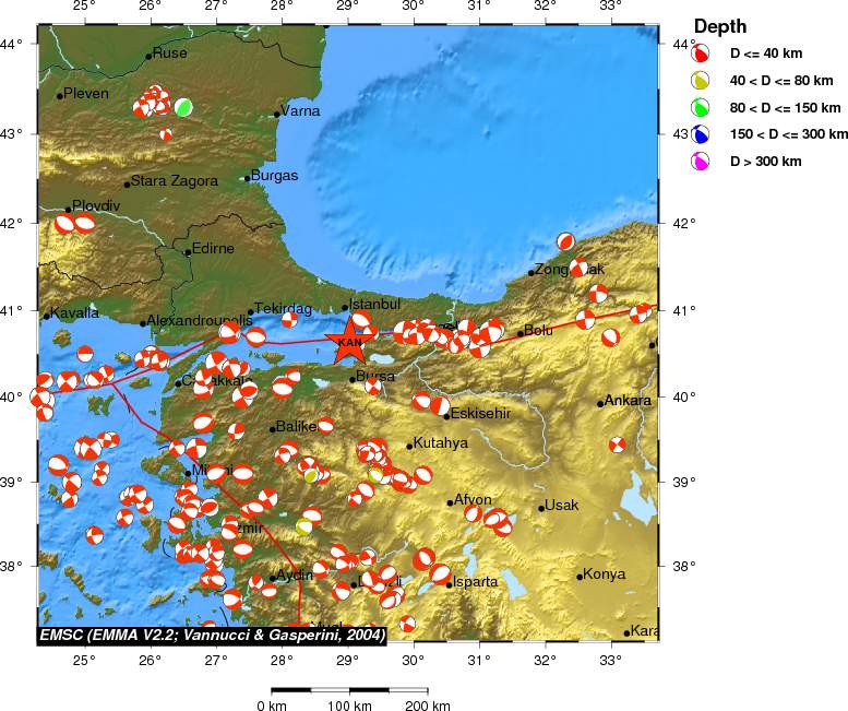 Regional moment Tensor