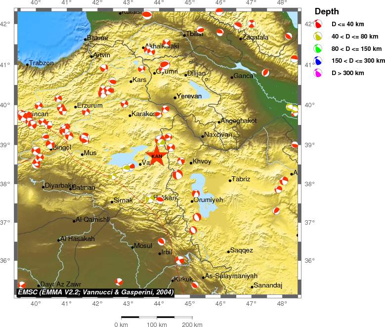 Regional moment Tensor