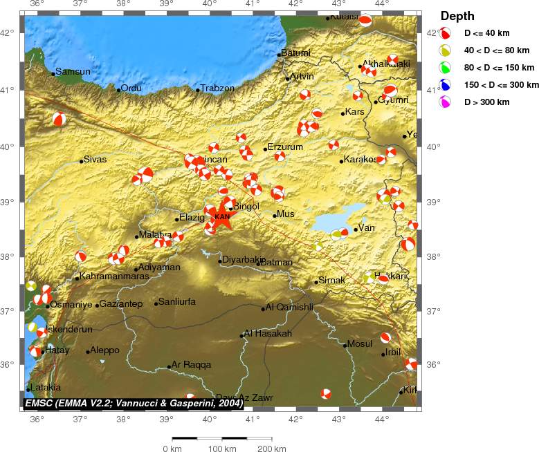 Regional moment Tensor