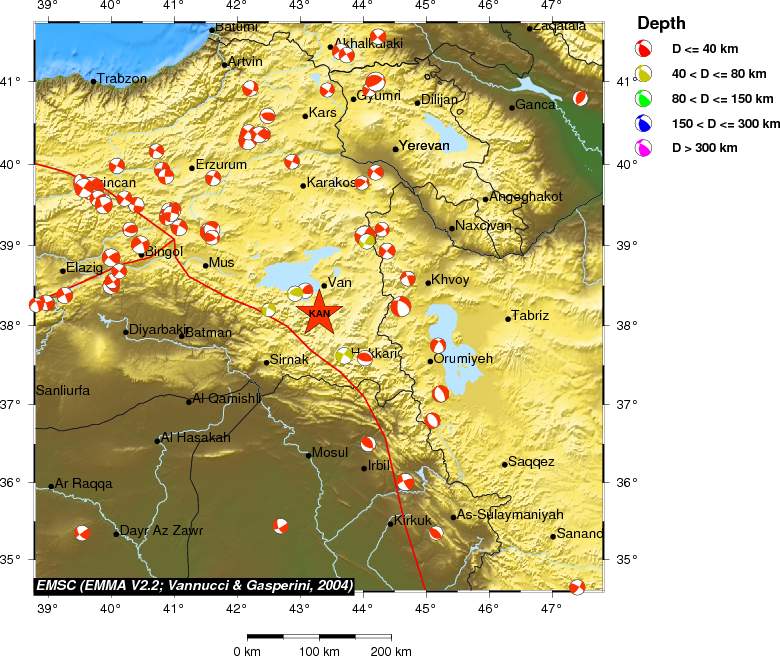 Regional moment Tensor
