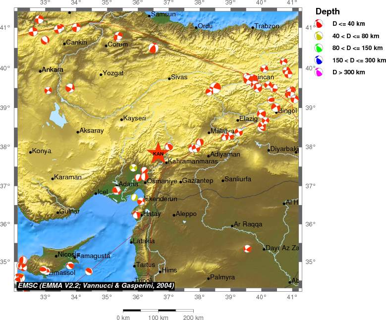 Regional moment Tensor