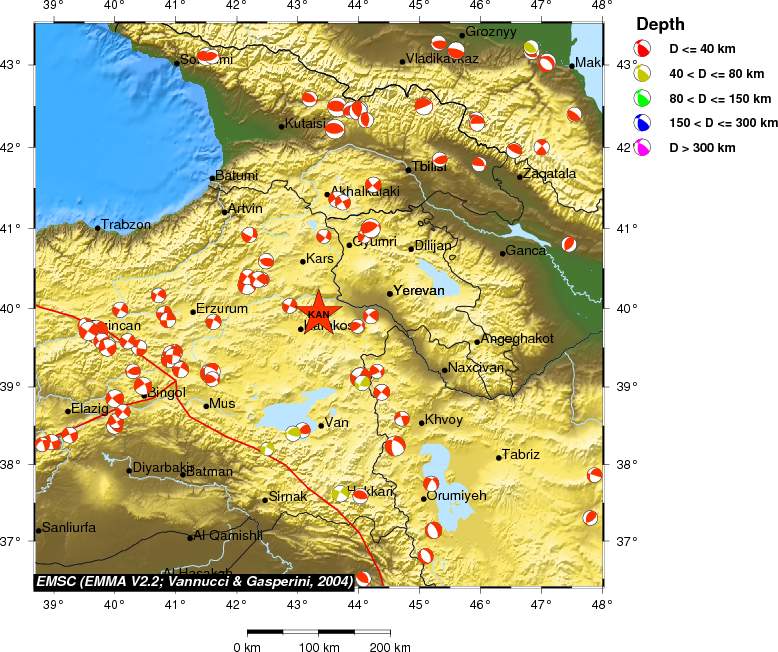 Regional moment Tensor