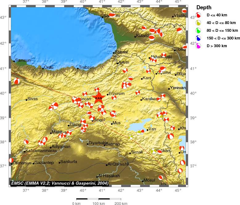 Regional moment Tensor