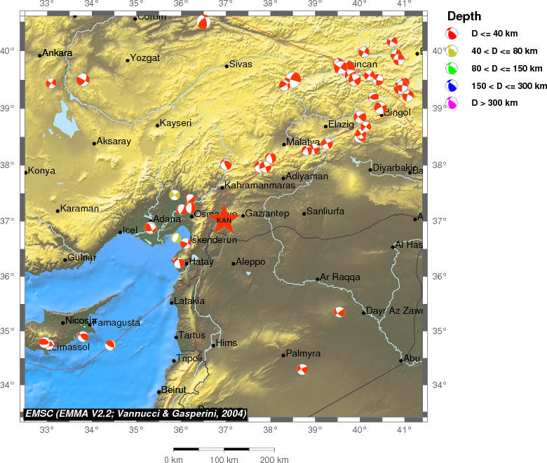 Regional moment Tensor