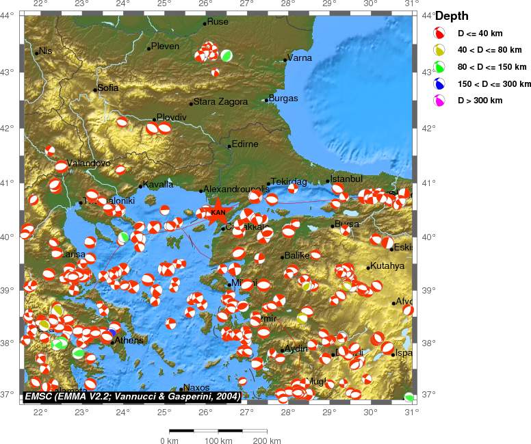 Regional moment Tensor
