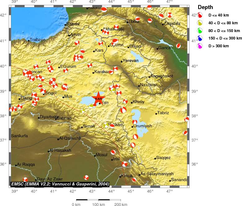 Regional moment Tensor