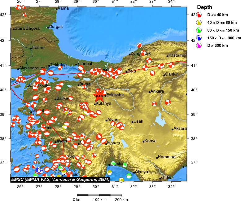 Regional moment Tensor