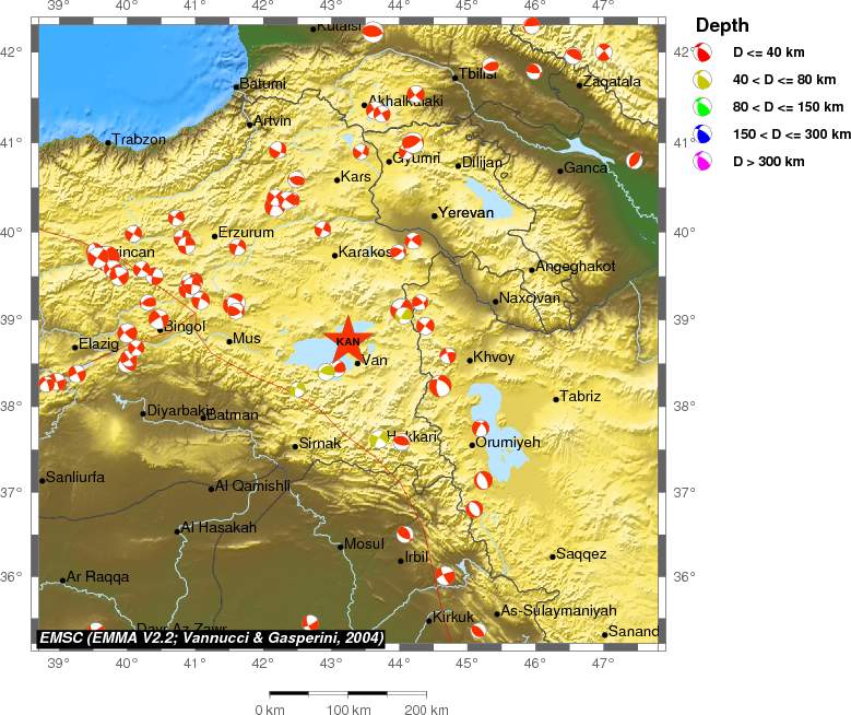 Regional moment Tensor