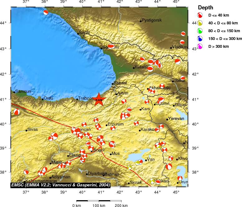 Regional moment Tensor