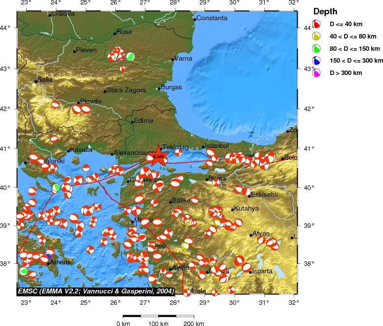 Regional moment Tensor