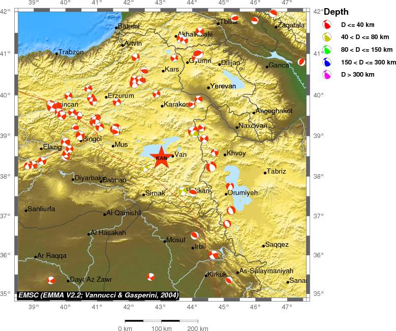 Regional moment Tensor