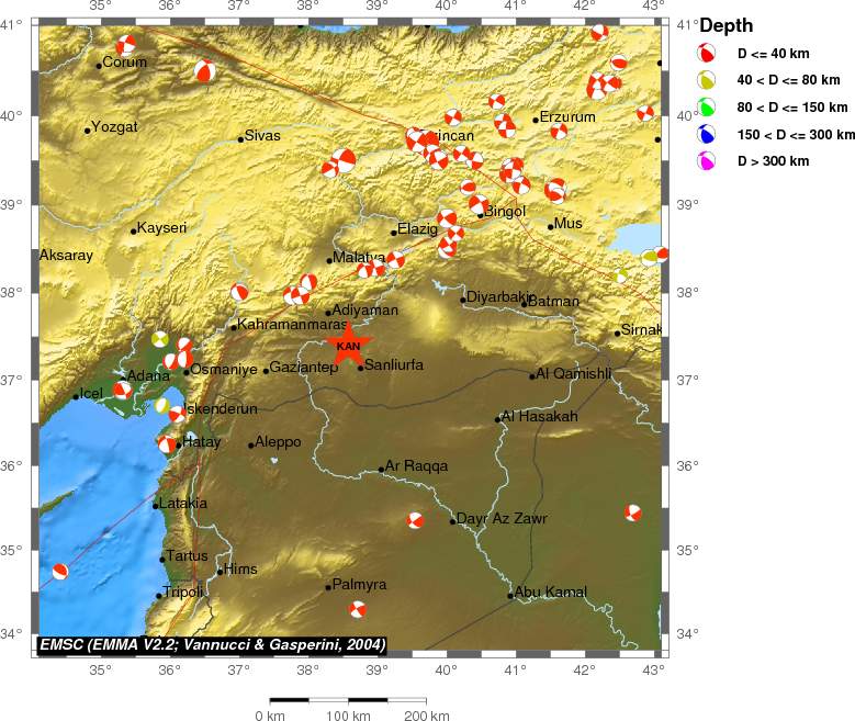 Regional moment Tensor