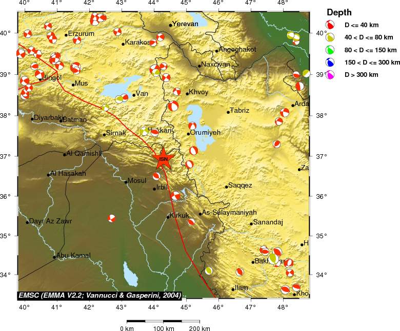 Regional moment Tensor