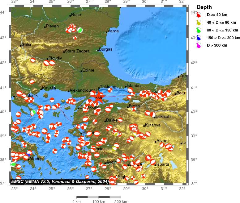Regional moment Tensor