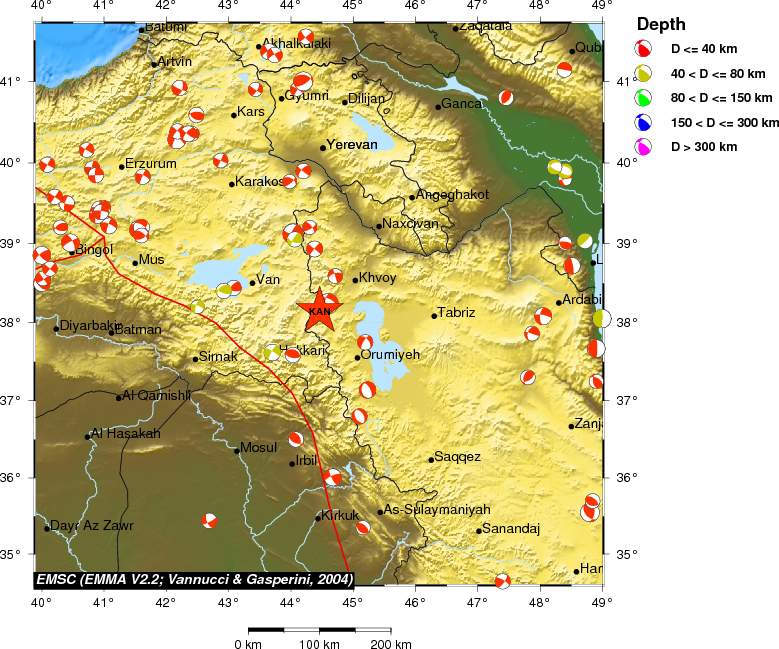 Regional moment Tensor