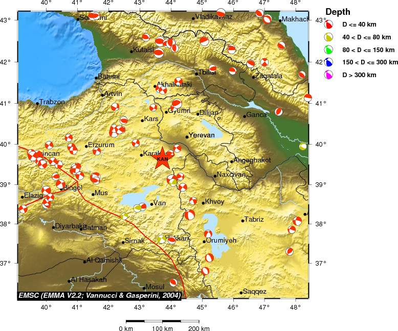 Regional moment Tensor