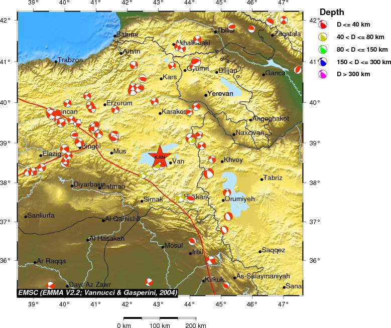 Regional moment Tensor