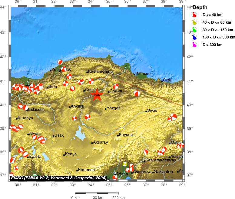 Regional moment Tensor