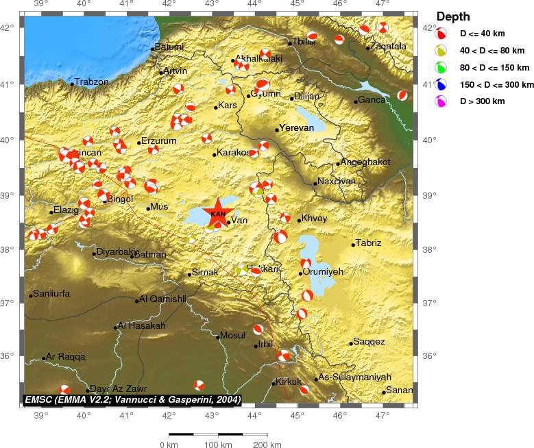 Regional moment Tensor
