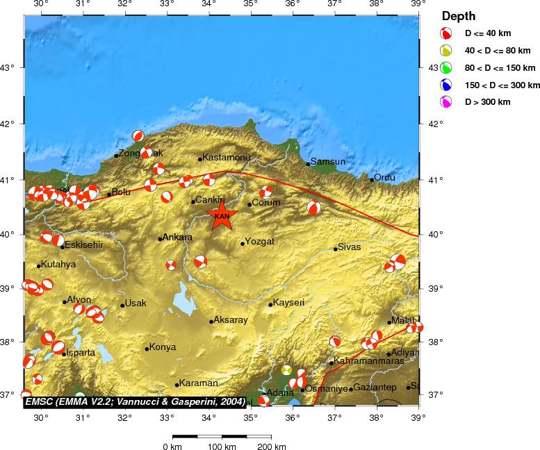 Regional moment Tensor