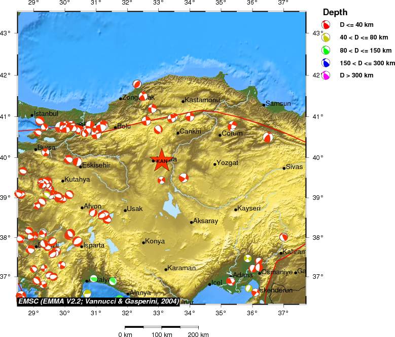 Regional moment Tensor