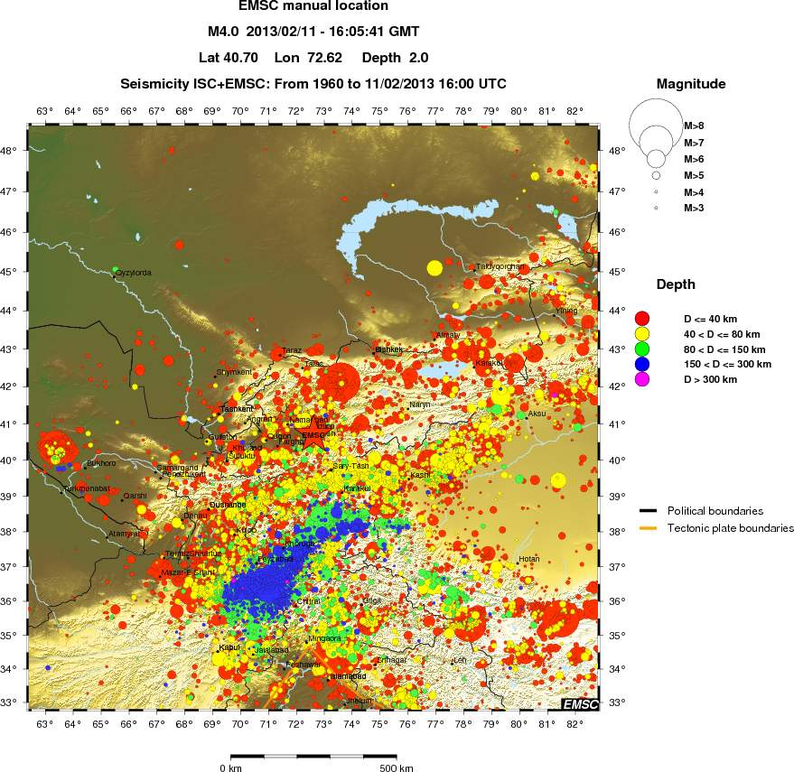 wide historical seismicity