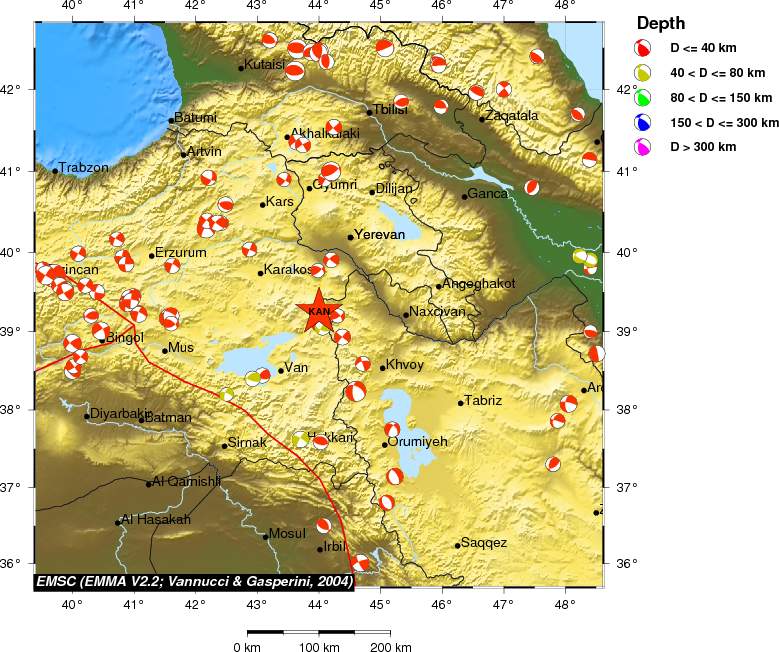 Regional moment Tensor