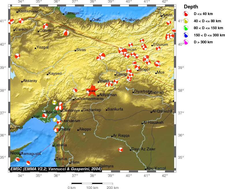Regional moment Tensor
