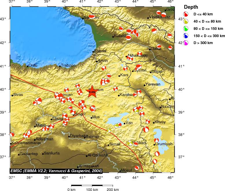 Regional moment Tensor