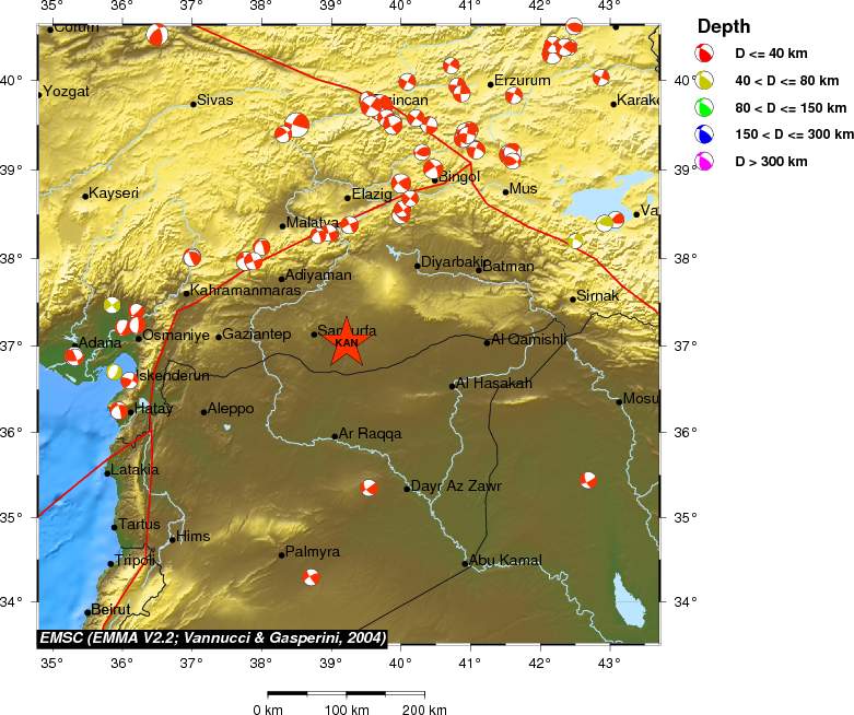 Regional moment Tensor