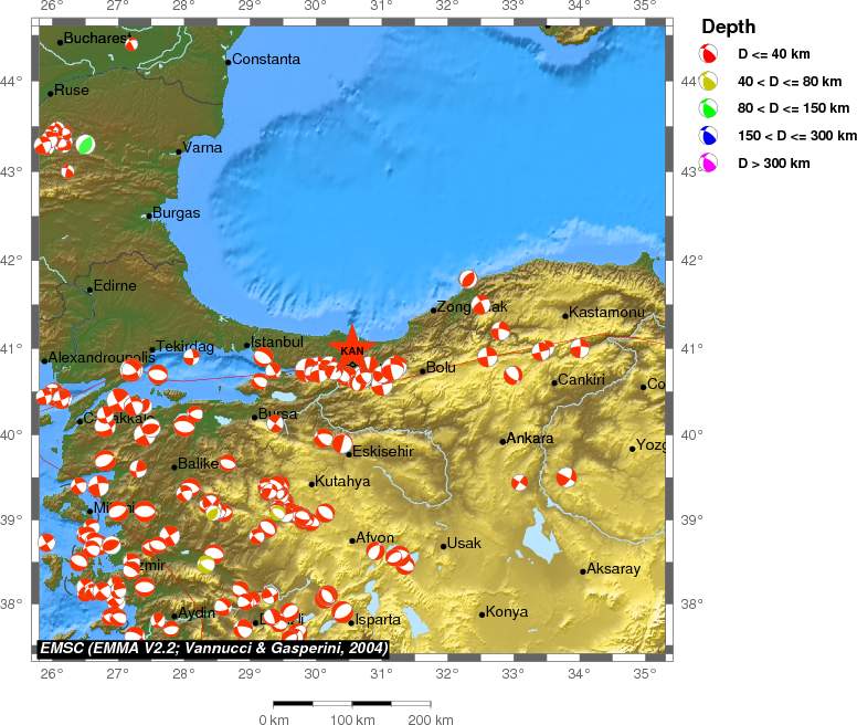 Regional moment Tensor