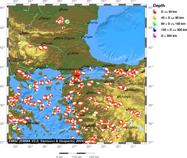Regional moment Tensor