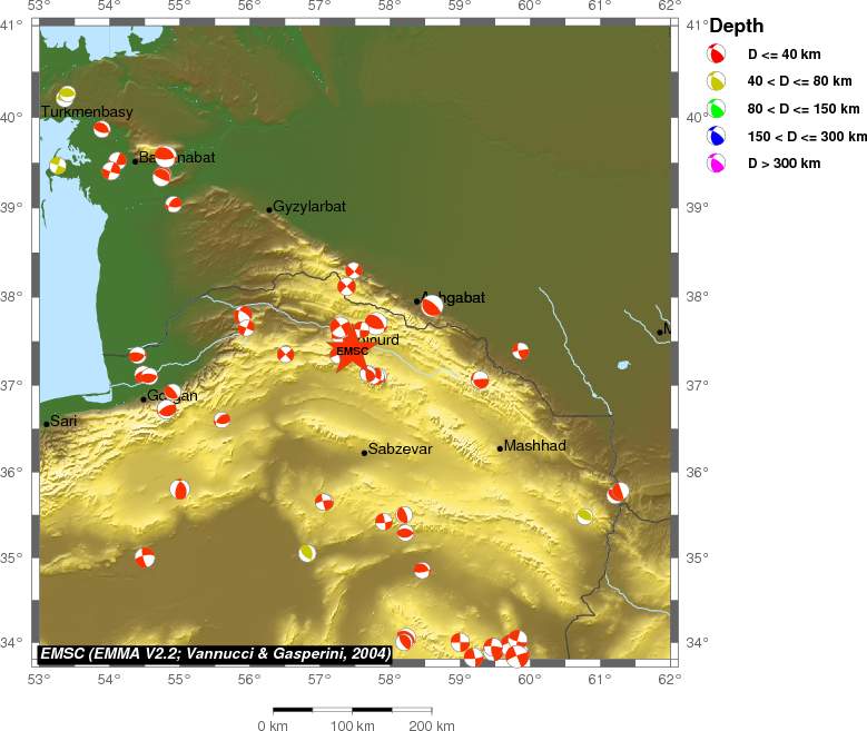 Regional moment Tensor