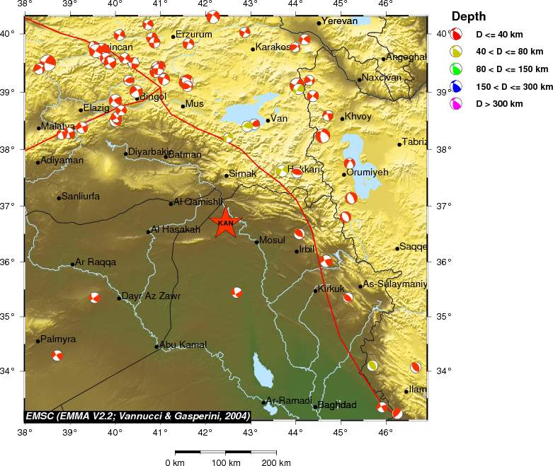Regional moment Tensor