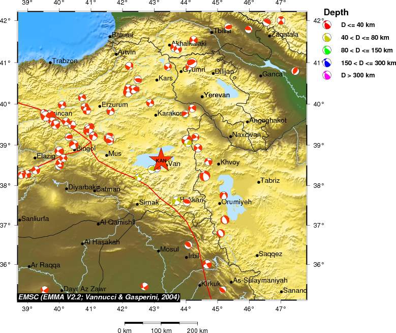 Regional moment Tensor