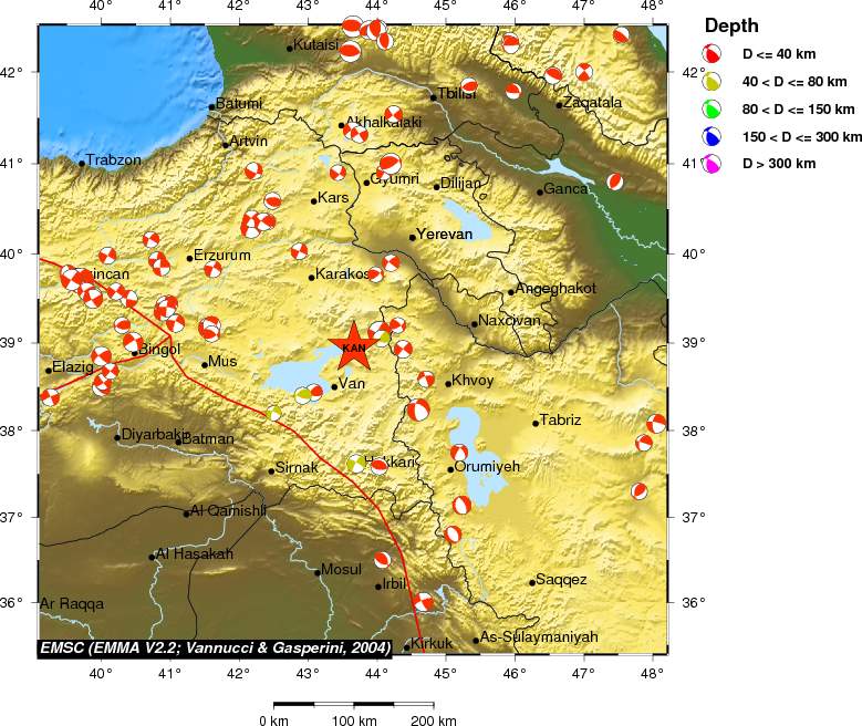 Regional moment Tensor