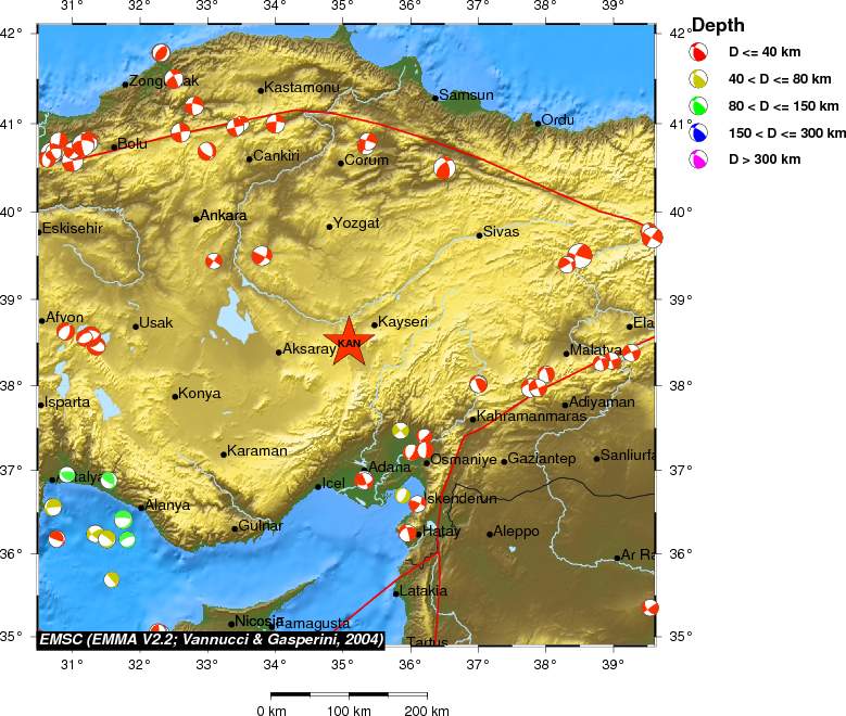 Regional moment Tensor