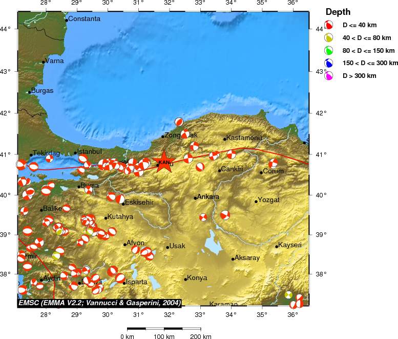 Regional moment Tensor