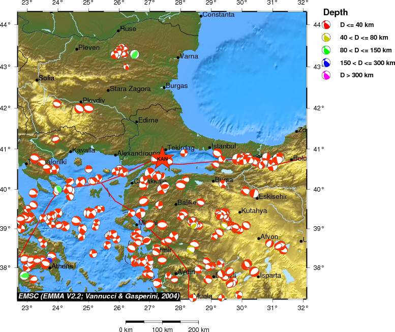 Regional moment Tensor