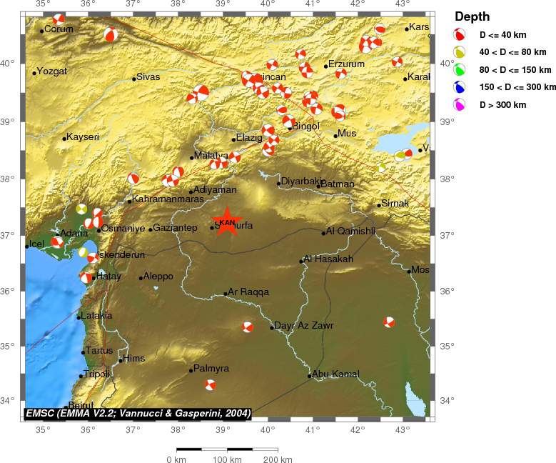 Regional moment Tensor