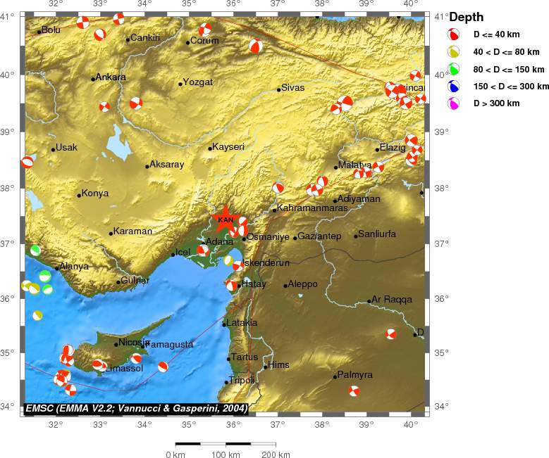 Regional moment Tensor